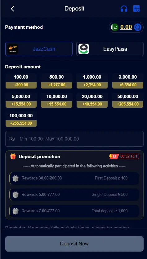 ep567 game - latest version - deposit screenshot 