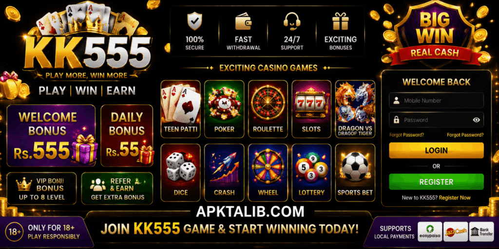 KK555 APK - latest version game - new casino game