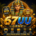 67UU Game logo featuring a golden Egyptian theme and blue branding.